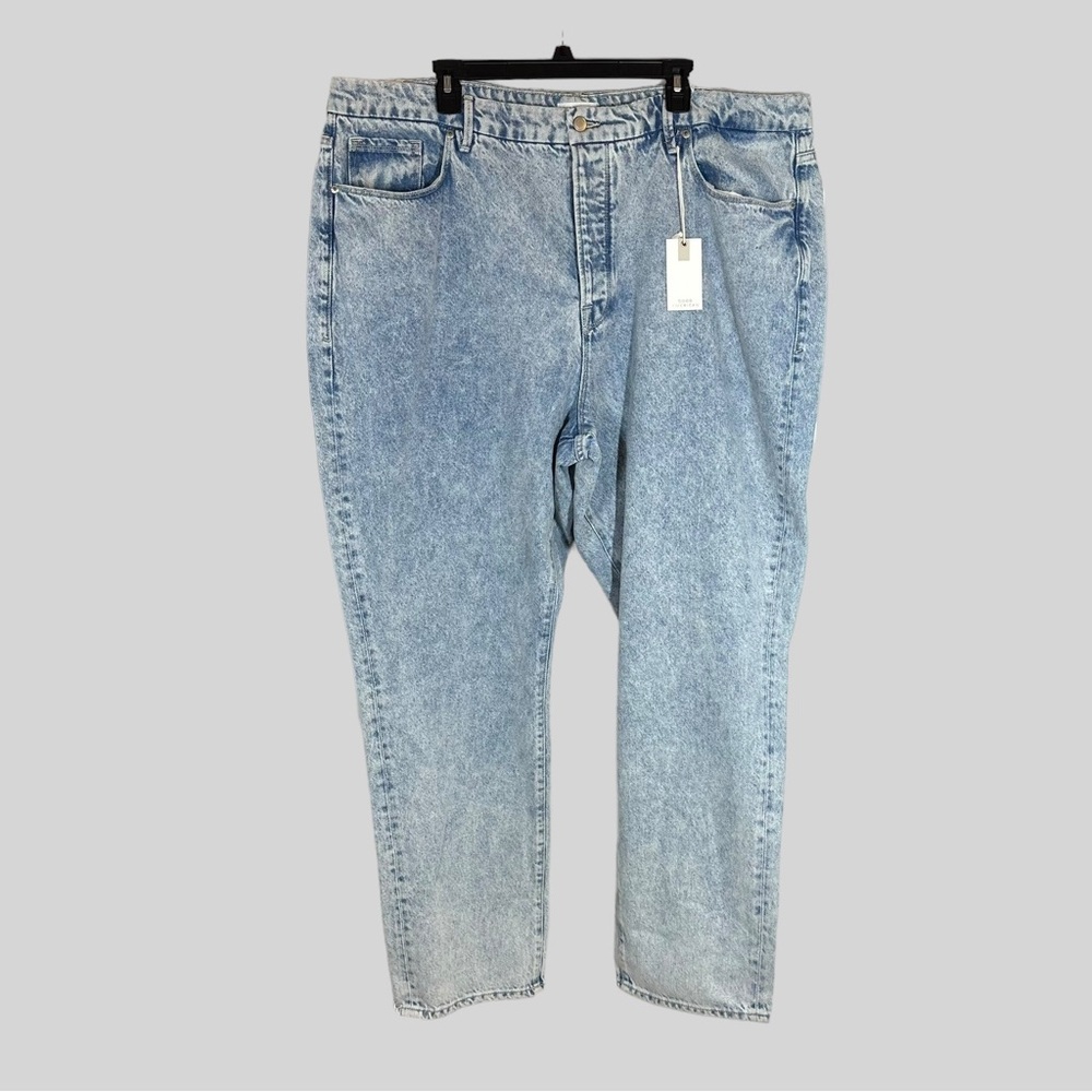 Good American GOOD BOY JEANS GBLI859T BLUE643 Size 16/28 Inseam 32"